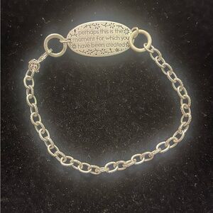 Silver Inspirational Bracelet